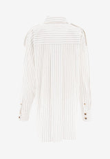 Khaite Tamal Striped Shirt  White 2336185112_70790