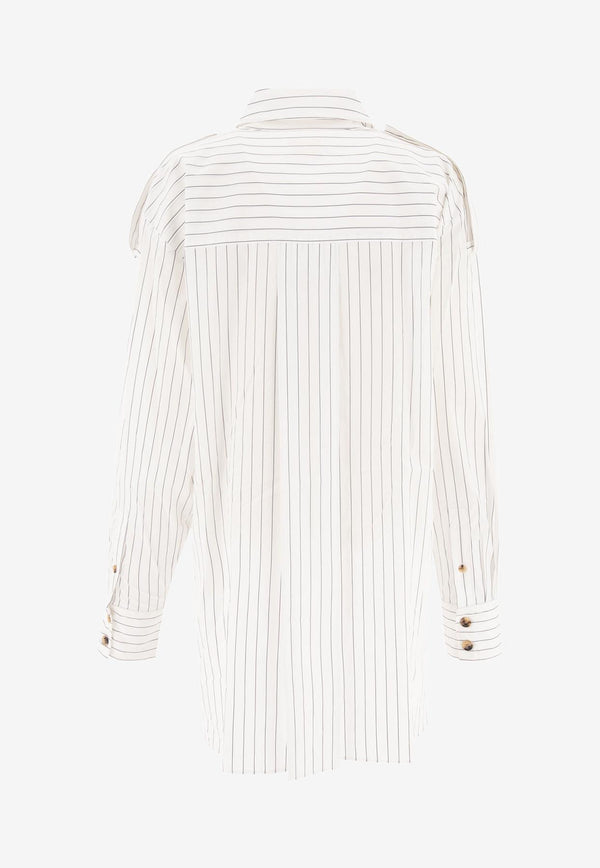 Khaite Tamal Striped Shirt  White 2336185112_70790