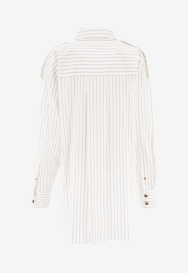 Khaite Tamal Striped Shirt  White 2336185112_70790