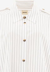 Khaite Tamal Striped Shirt  White 2336185112_70790