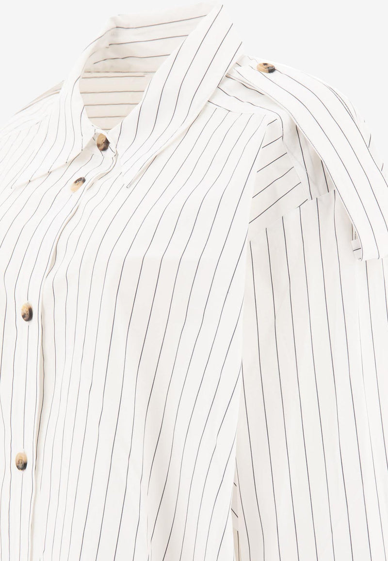 Khaite Tamal Striped Shirt  White 2336185112_70790