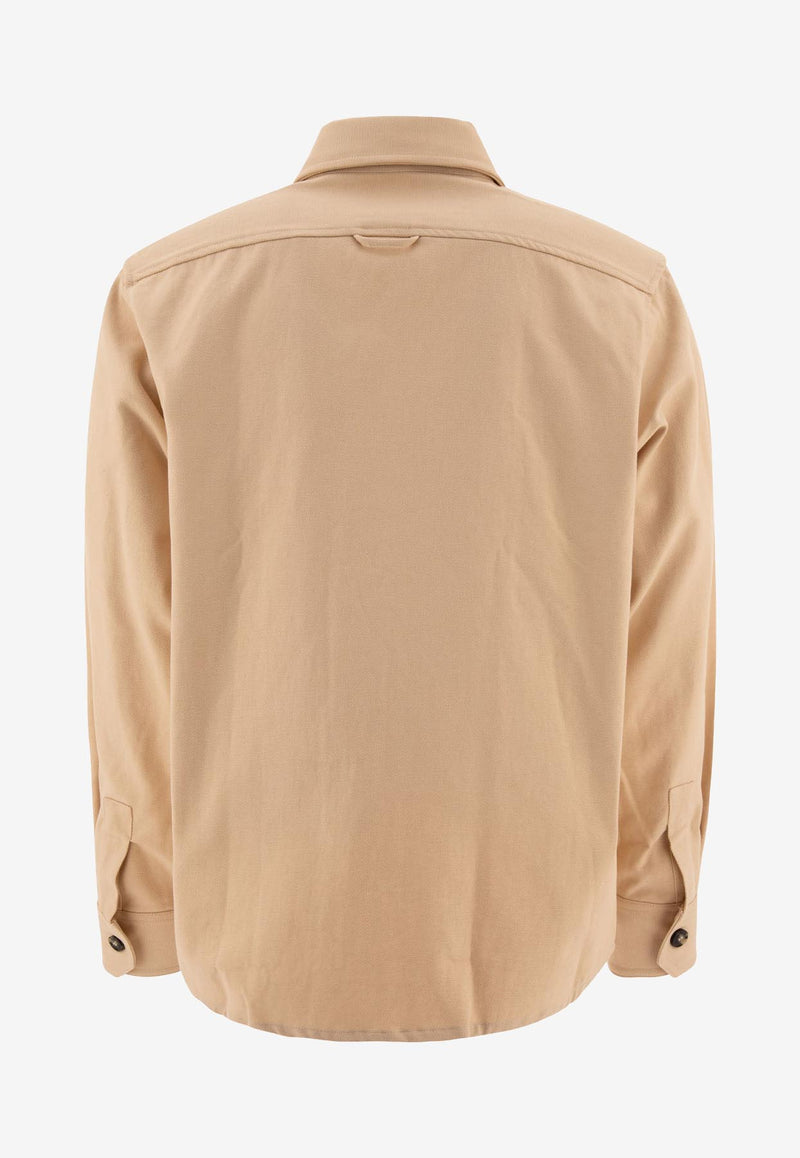 A.P.C. Basile Button-Up Overshirt Beige COGZZ-H02918AAD_71374