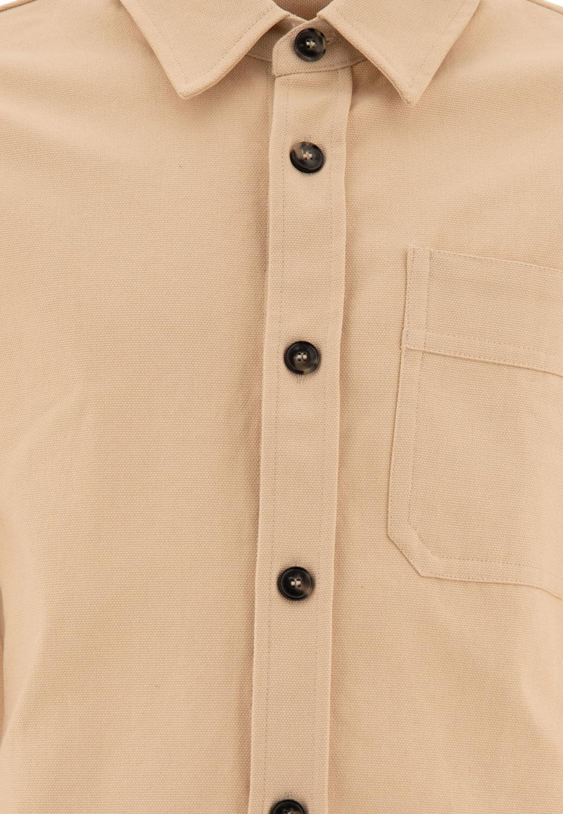 A.P.C. Basile Button-Up Overshirt Beige COGZZ-H02918AAD_71374