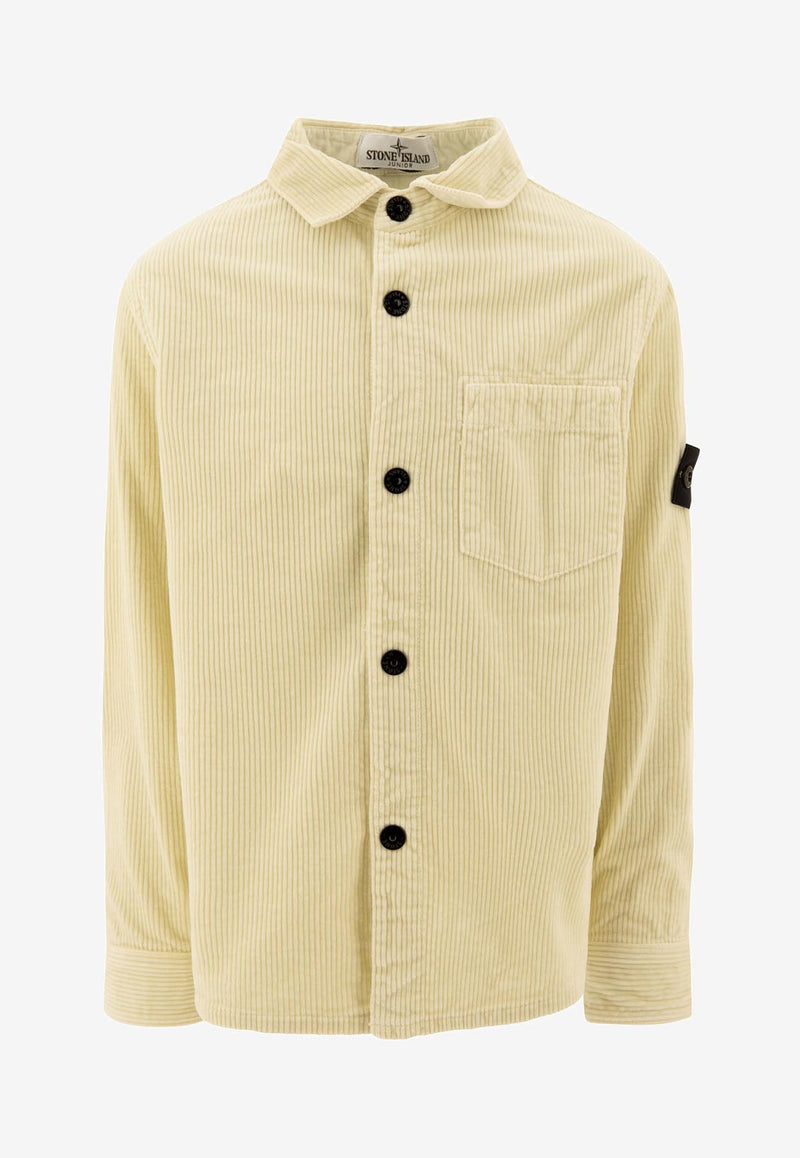 Boys Compass Patch Corduroy Overshirt – THAHAB KW