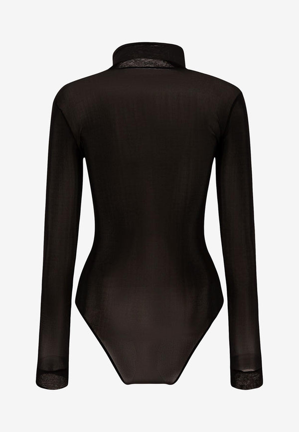 Maison Margiela High-Neck Bodysuit  Black S51NA0104S24468900_71696