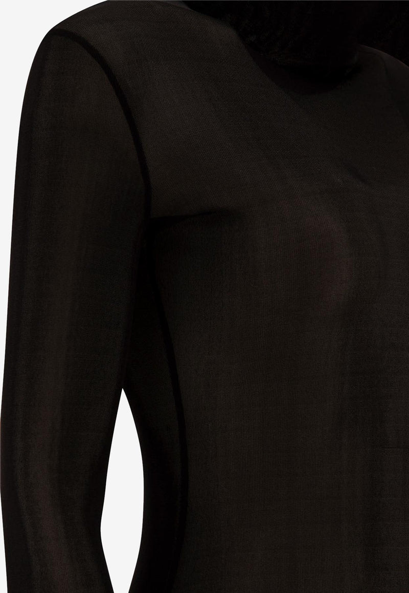 Maison Margiela High-Neck Bodysuit  Black S51NA0104S24468900_71696