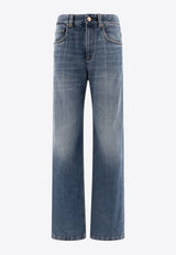 Brunello Cucinelli Washed Straight-Leg Jeans Blue MB114P5941C8986_71771
