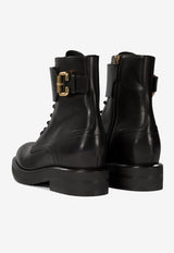 Chloé Coddington Combat Boots  Black C24W06ULU001_72035