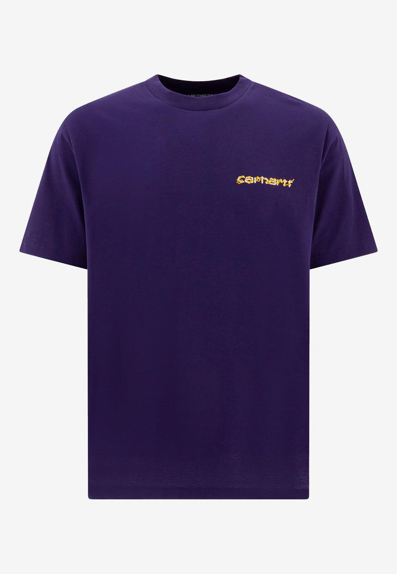 Carhartt Wip Noodle Soup Printed T-shirt Purple I0339712BZ.XX_72190
