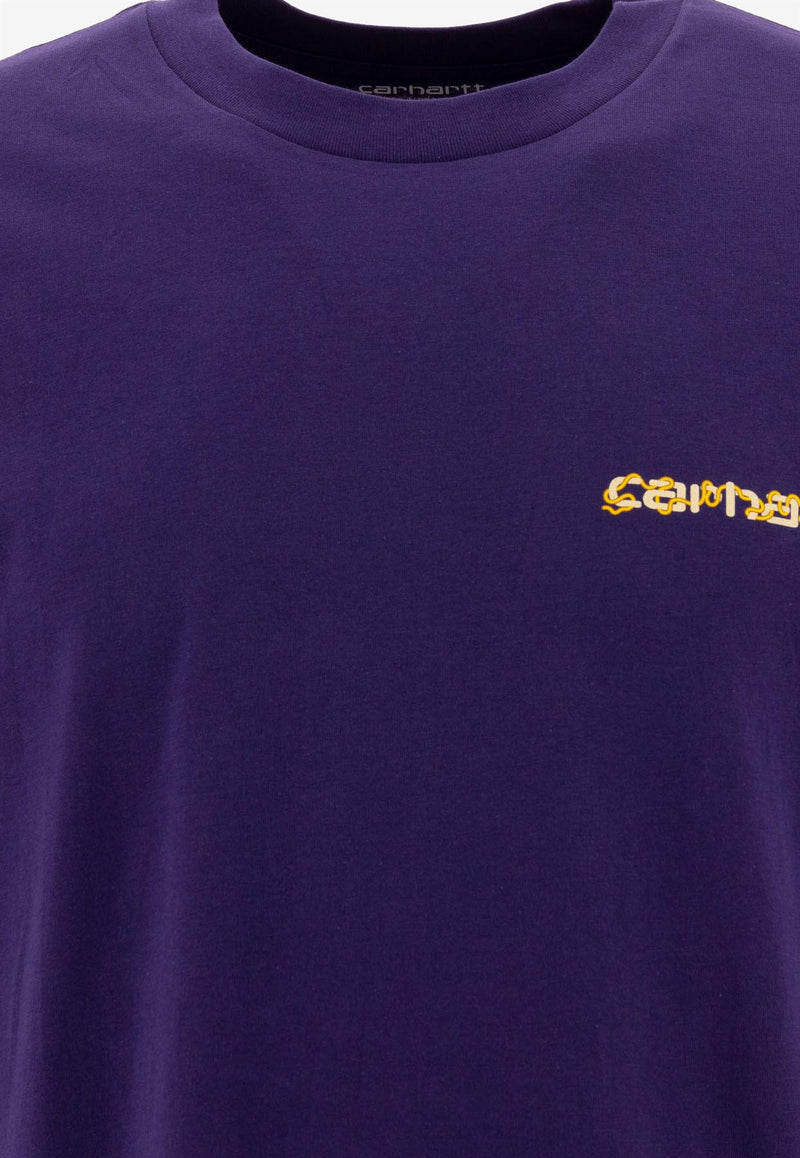 Carhartt Wip Noodle Soup Printed T-shirt Purple I0339712BZ.XX_72190
