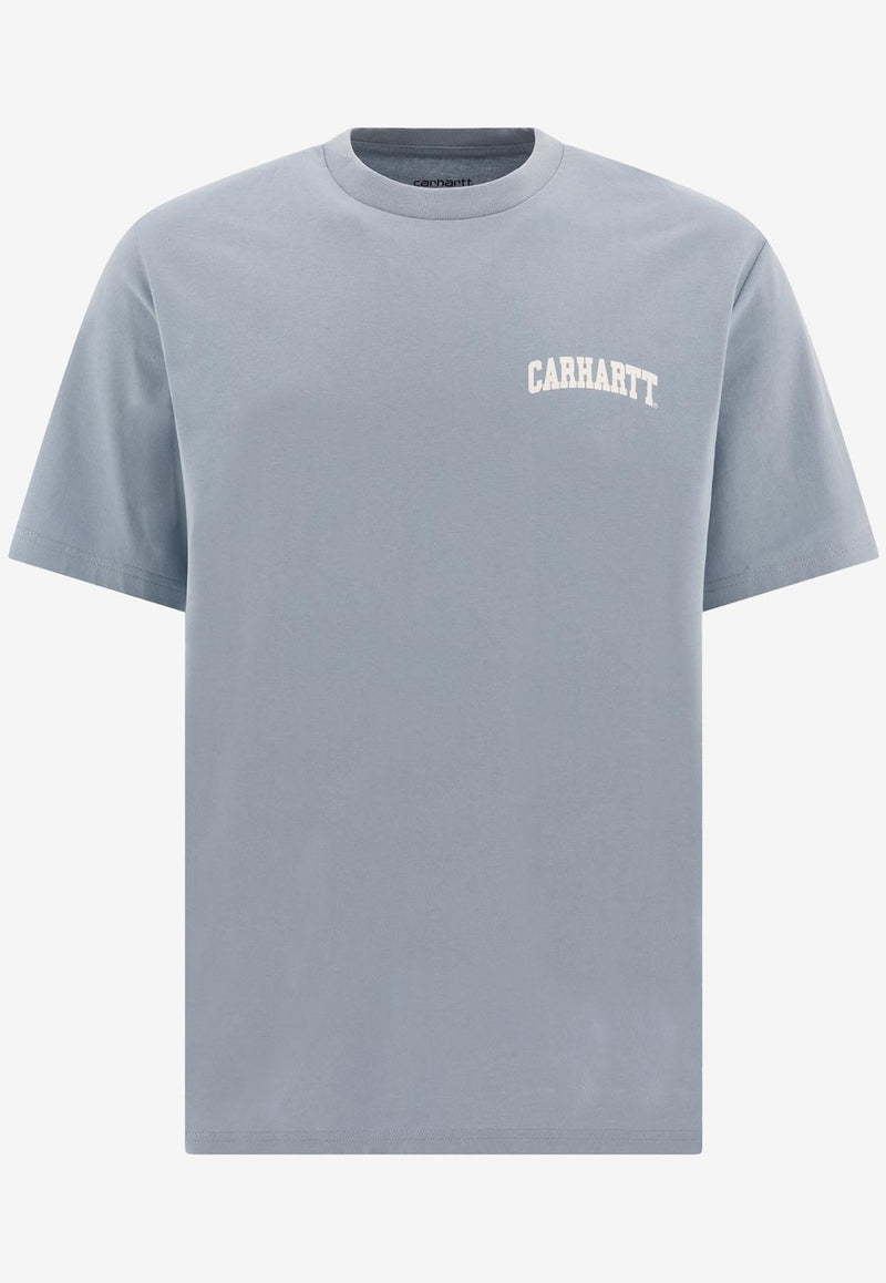 Carhartt Wip University Script Logo T-shirt Blue I0348522DQ.XX_72183