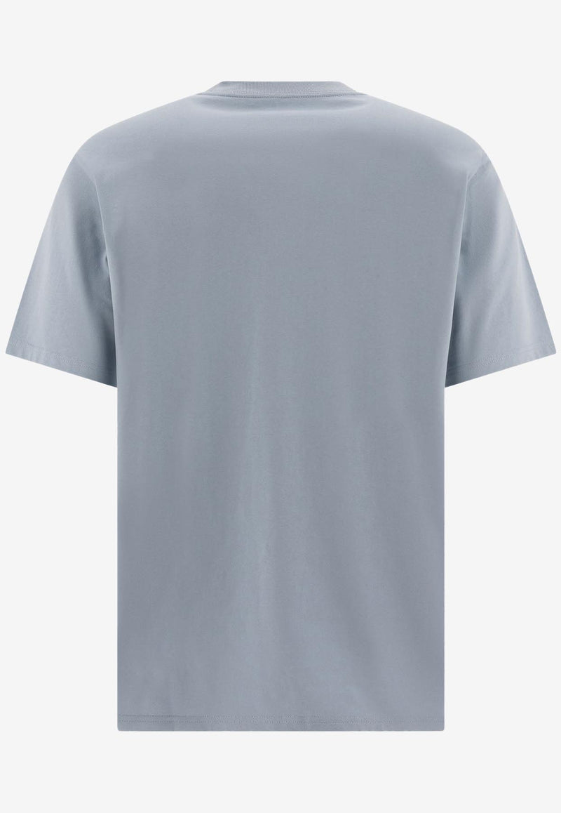 Carhartt Wip University Script Logo T-shirt Blue I0348522DQ.XX_72183