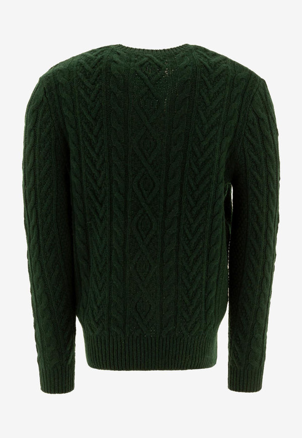 Polo Ralph Lauren Cable Knit Wool Sweater Green 710949800001MOSS AGATE_72279
