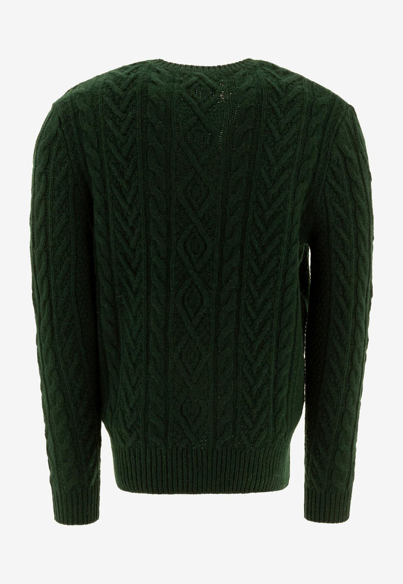 Polo Ralph Lauren Cable Knit Wool Sweater Green 710949800001MOSS AGATE_72279