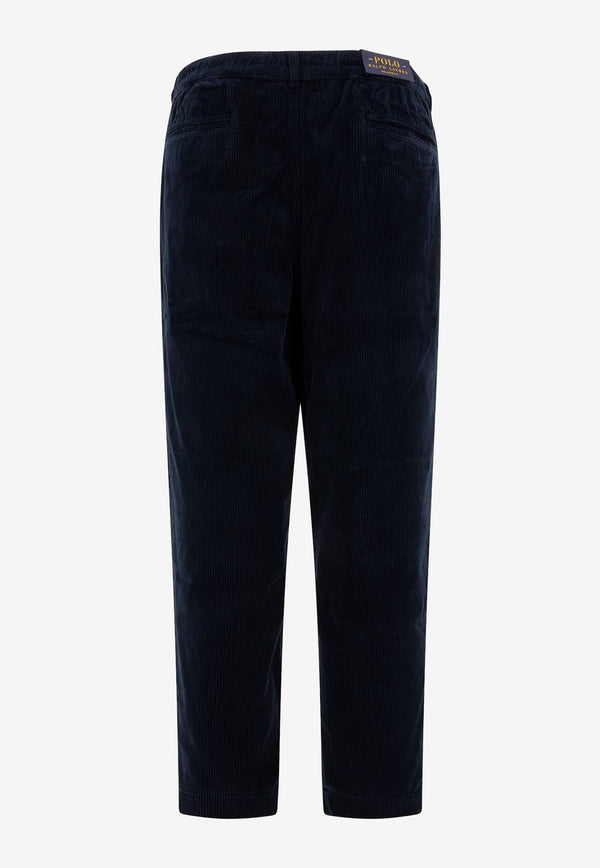 Polo Ralph Lauren Pleated Corduroy Pants Blue 710944489002HUNTER NAVY_72375
