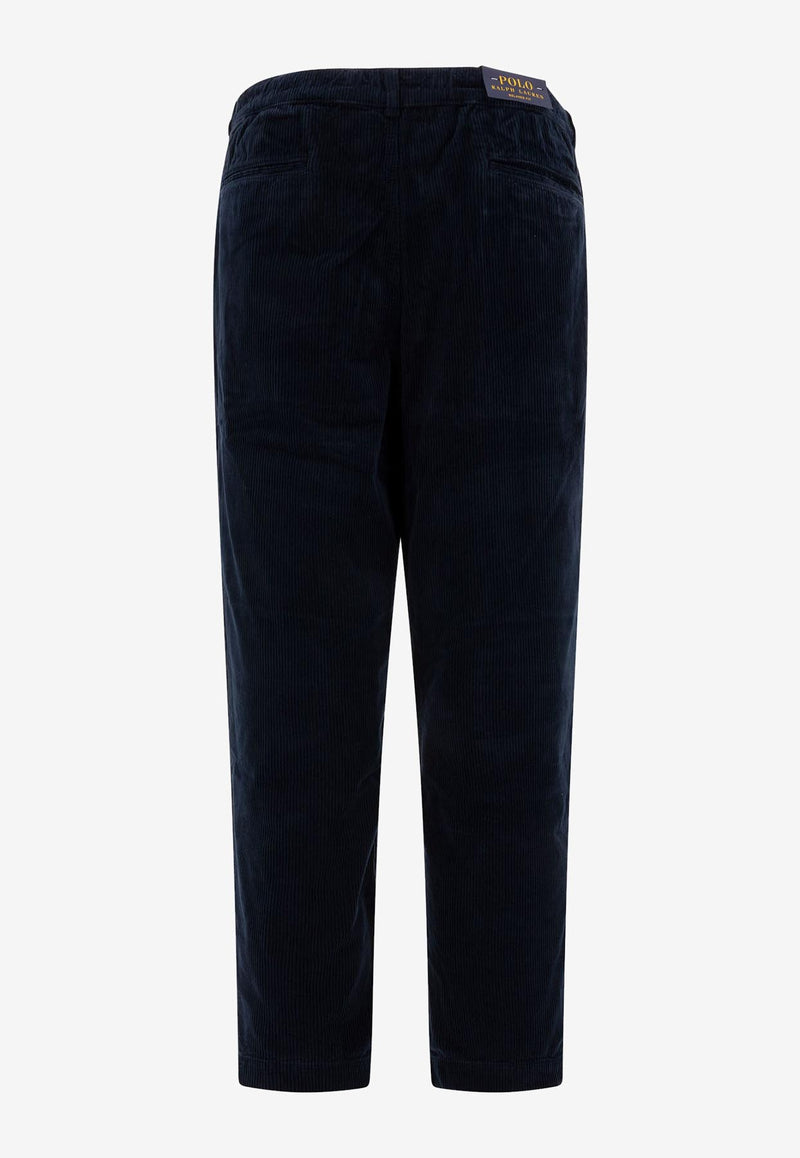 Polo Ralph Lauren Pleated Corduroy Pants Blue 710944489002HUNTER NAVY_72375