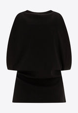 Draped Ribbed Tank Top