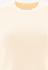 Isabel Marant Etoile Gabyne Ribbed Knit Sweater Cream 24APU0515FAB3L07E23EC_72490