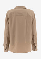 Loulou Studio Eliana Long-Sleeved Shirt Beige ELIANABEIGE_72618