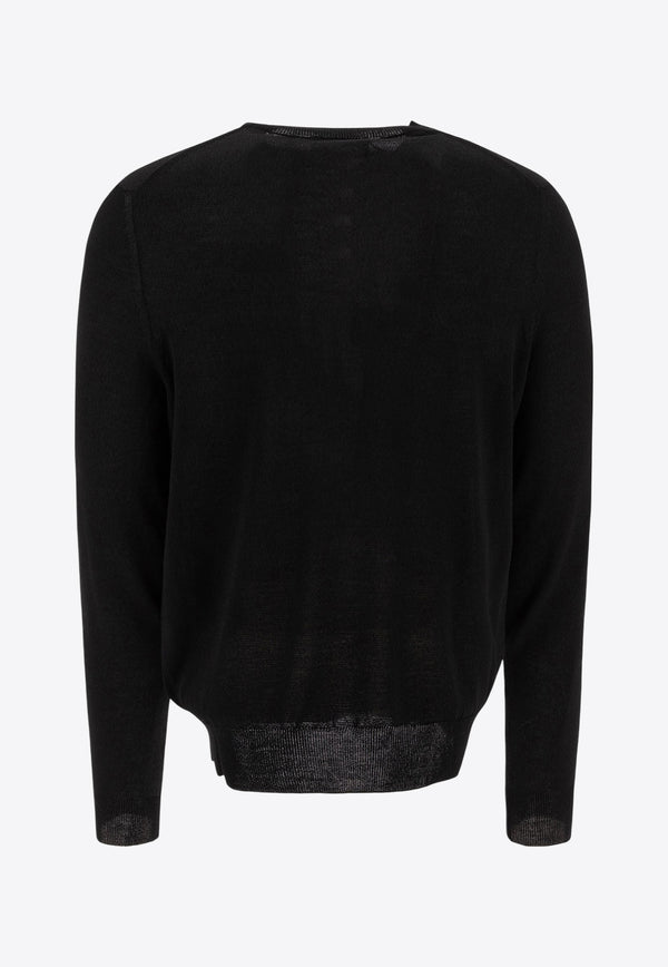 Alexander McQueen Inverted Skull Sweatshirt 807302Q1BBY1000_72701 Black