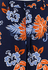 Maison Kitsuné Printed Board Shorts Blue MM01402WW4016O492_72900