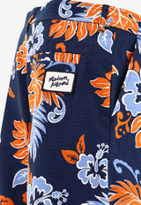 Maison Kitsuné Printed Board Shorts Blue MM01402WW4016O492_72900