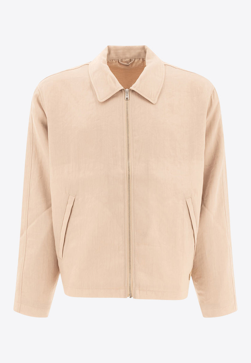 Stüssy Zip-Up Overshirt Beige 1157731207 BONE_72929