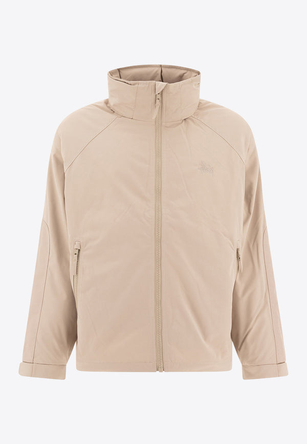 Stüssy Military-Style Zip-Up Jacket Gray 1157911015 STONE_72934