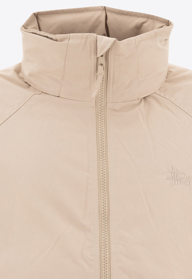 Stüssy Military-Style Zip-Up Jacket Gray 1157911015 STONE_72934