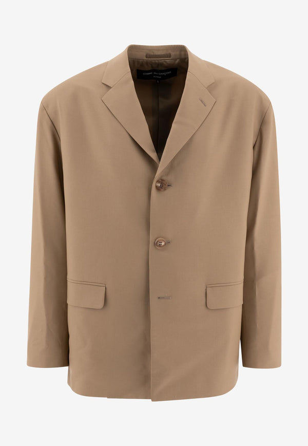 Comme Des Garçons Homme Plus Single-Breasted Wool Blazer Beige HN-J003-W24BEIGE_73029