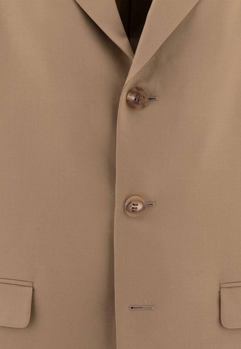 Comme Des Garçons Homme Plus Single-Breasted Wool Blazer Beige HN-J003-W24BEIGE_73029