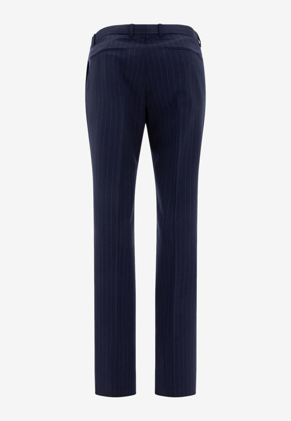 Givenchy Striped Tailored Pants Blue BM51H515Q9402_73068