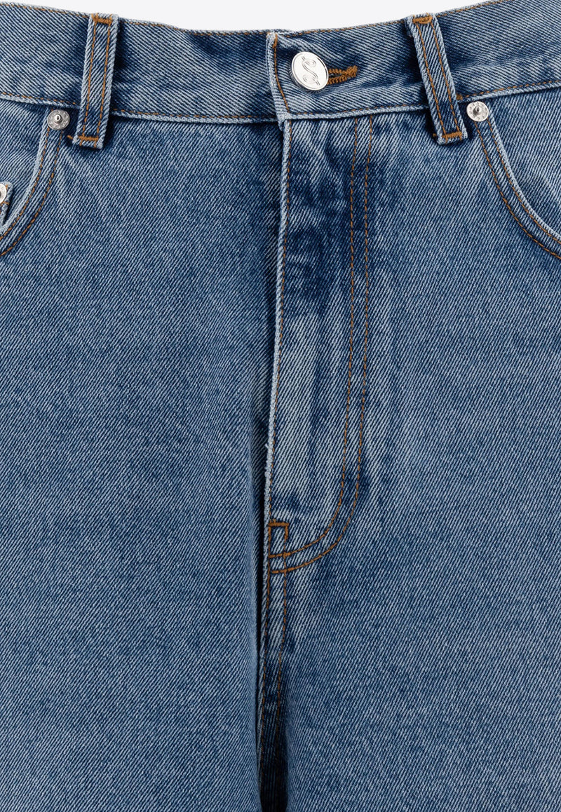 Séfr Disco Cut Washed Wide-Leg Jeans Blue FW24DISCOCUTCOUCOUNTRY BLUE_73062