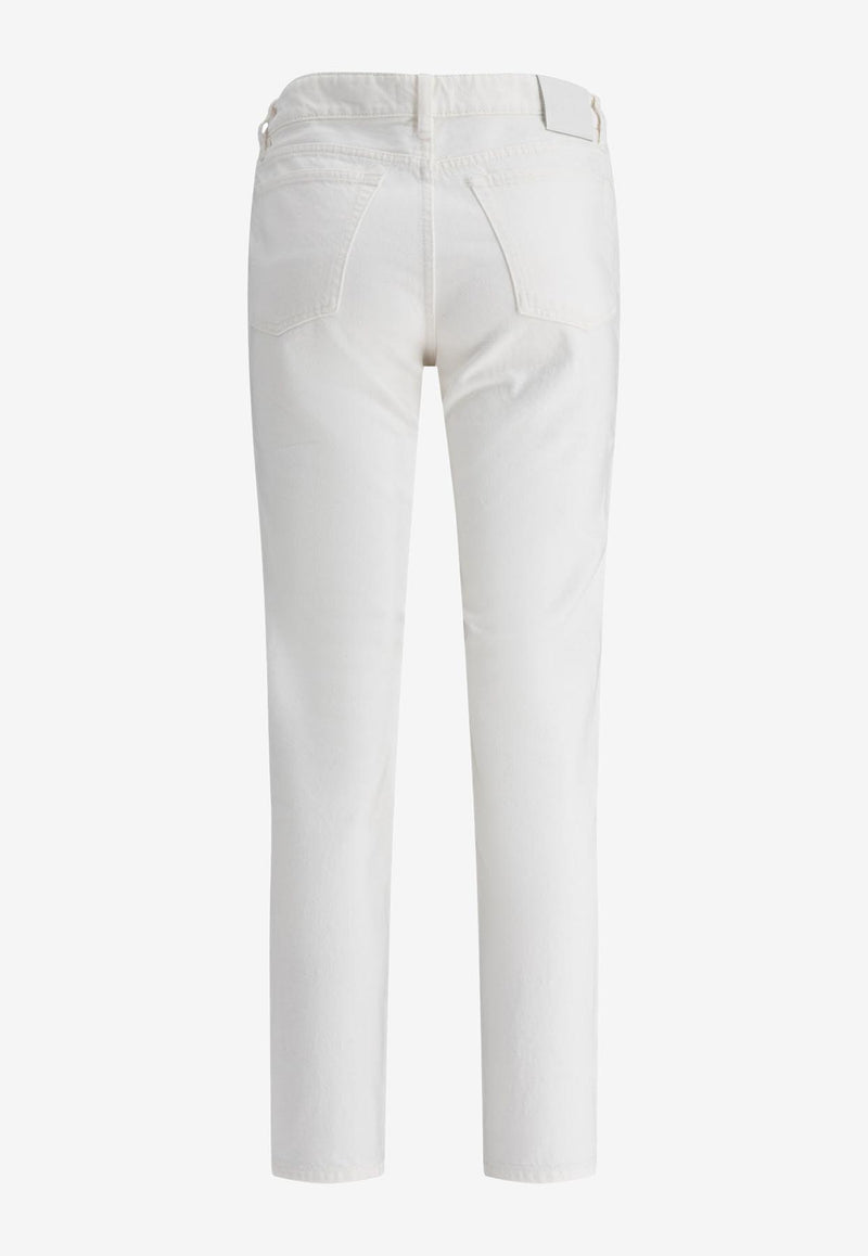 Toteme Low Tapered Jeans White 244-WRB0222-FB0083 32047_73003