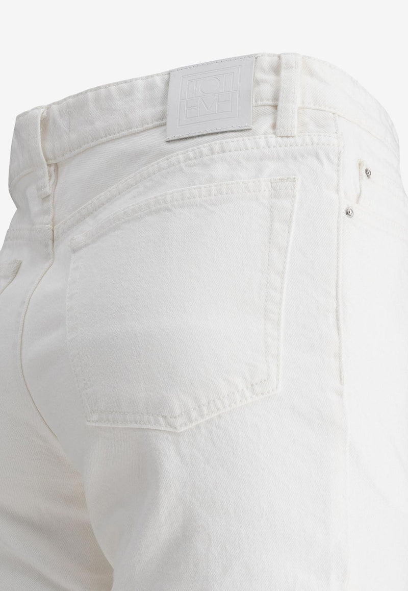 Toteme Low Tapered Jeans White 244-WRB0222-FB0083 32047_73003