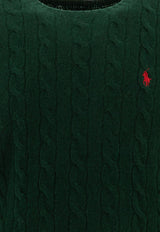 Polo Ralph Lauren Cable Knit Logo Sweater Green 710876762004MOSS AGATE_73229