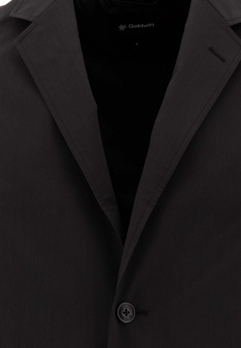 Goldwin Wool-Blend Single-Breasted Blazer Black GL14303BLACK GRAY_73263