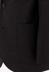 Goldwin Wool-Blend Single-Breasted Blazer Black GL14303BLACK GRAY_73263