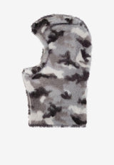 Acne Studios Camouflage Faux Fur Balaclava Gray C40381DRH_73299