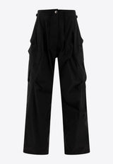 Alexander McQueen Oversize Cargo Pants 803228QFAA01000_73364 Black