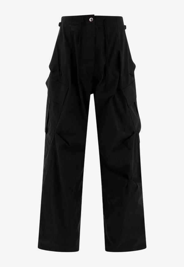 Alexander McQueen Oversize Cargo Pants 803228QFAA01000_73364 Black