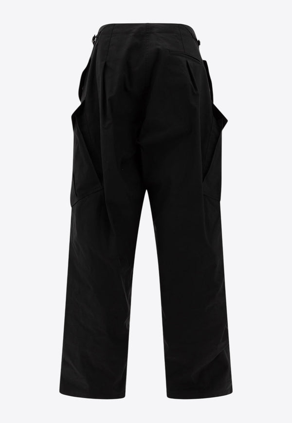 Alexander McQueen Oversize Cargo Pants 803228QFAA01000_73364 Black