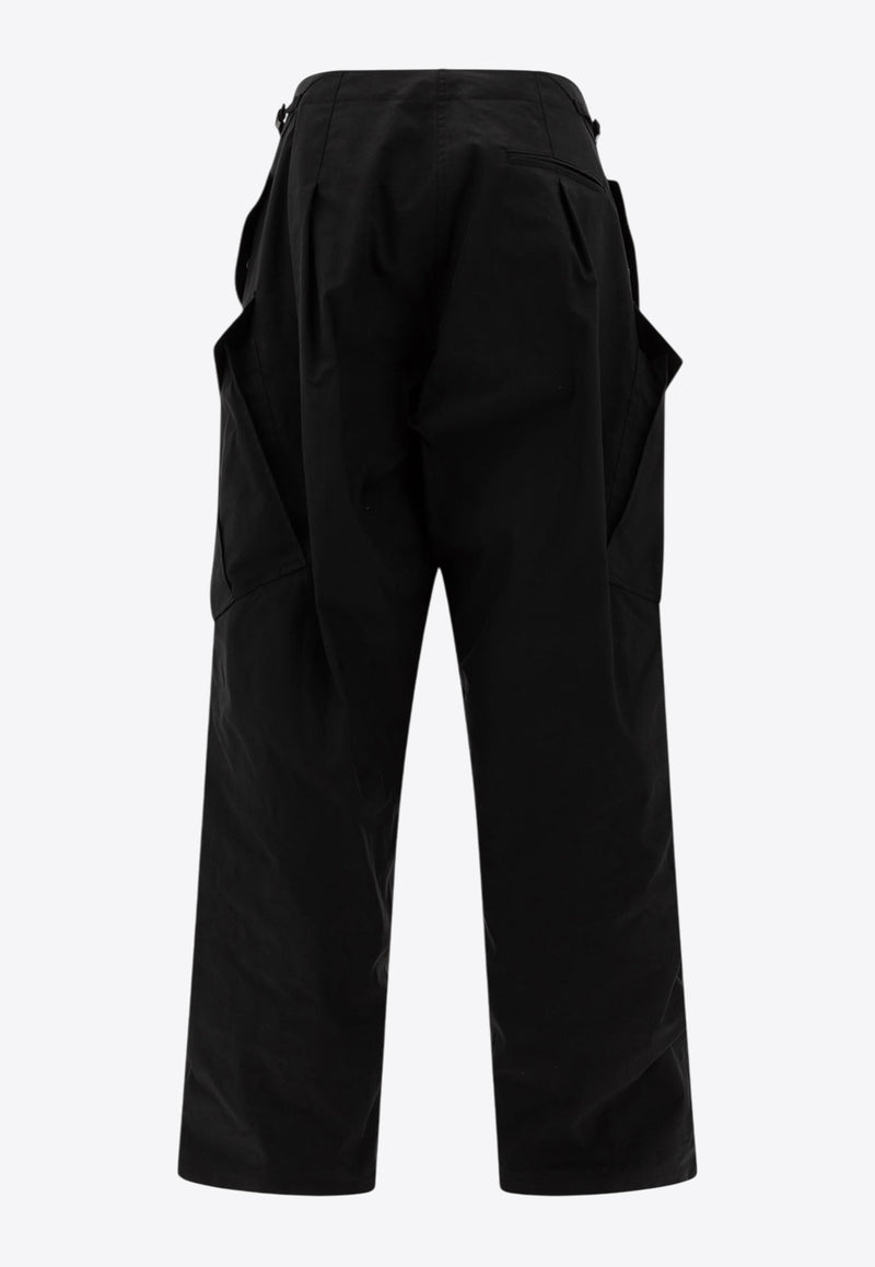 Alexander McQueen Oversize Cargo Pants 803228QFAA01000_73364 Black