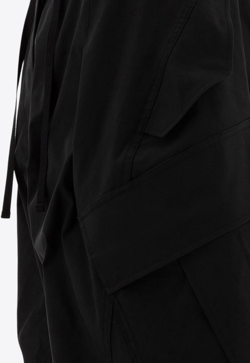 Alexander McQueen Oversize Cargo Pants 803228QFAA01000_73364 Black