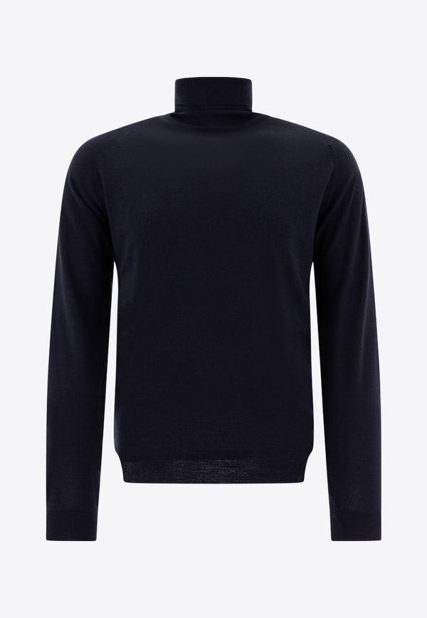 John Smedley Cherwell Turtleneck Sweater  Midnight Blue CHERWELLMIDNIGHT_73408