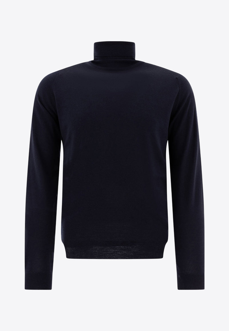 John Smedley Cherwell Turtleneck Sweater  Midnight Blue CHERWELLMIDNIGHT_73408