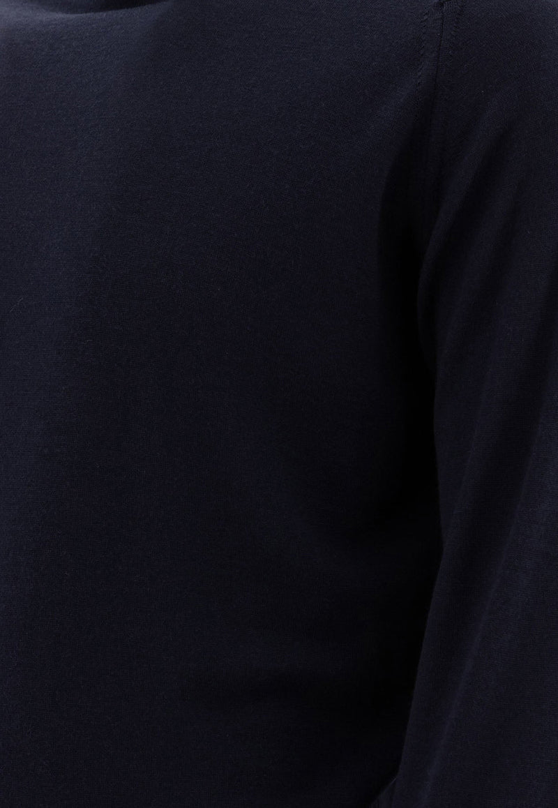 John Smedley Cherwell Turtleneck Sweater  Midnight Blue CHERWELLMIDNIGHT_73408