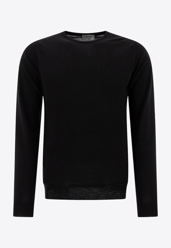 John Smedley Lundy Crewneck Sweater  Black LUNDYBLACK_73358