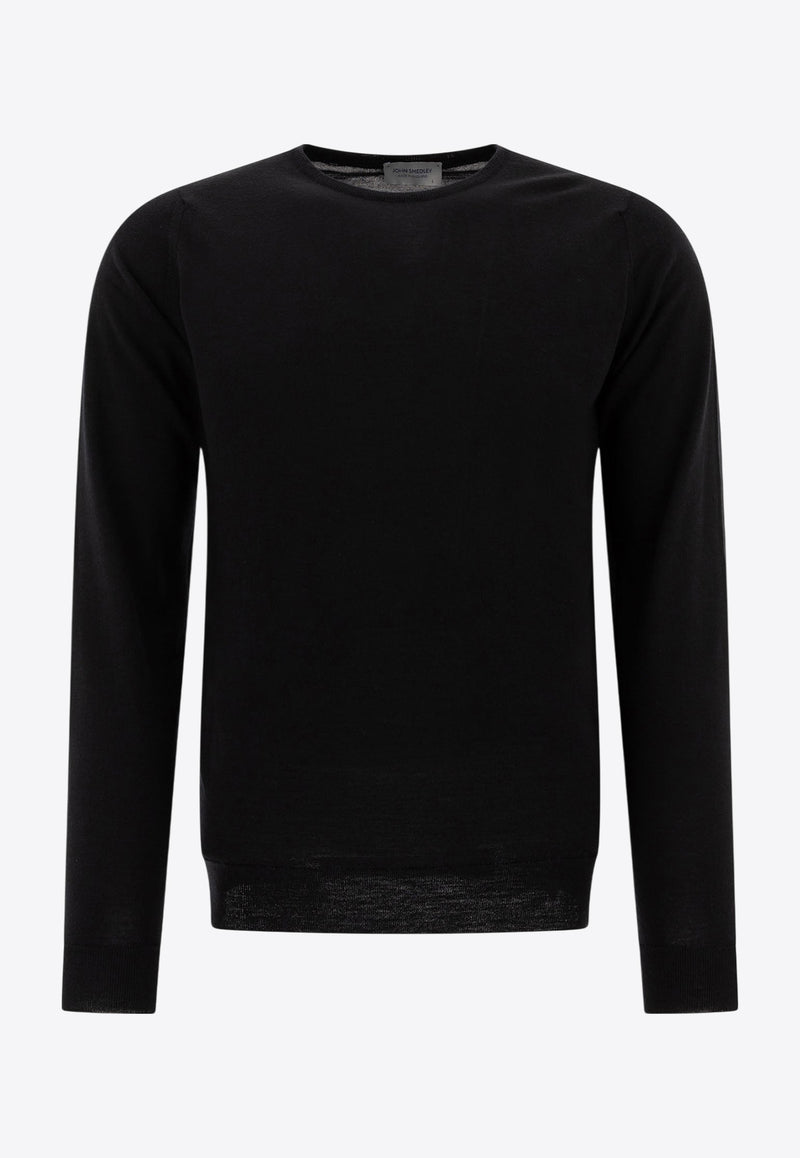John Smedley Lundy Crewneck Sweater  Black LUNDYBLACK_73358