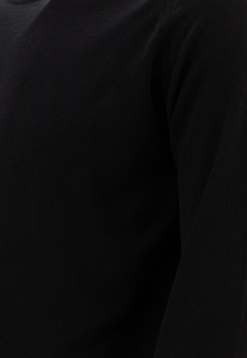 John Smedley Lundy Crewneck Sweater  Black LUNDYBLACK_73358